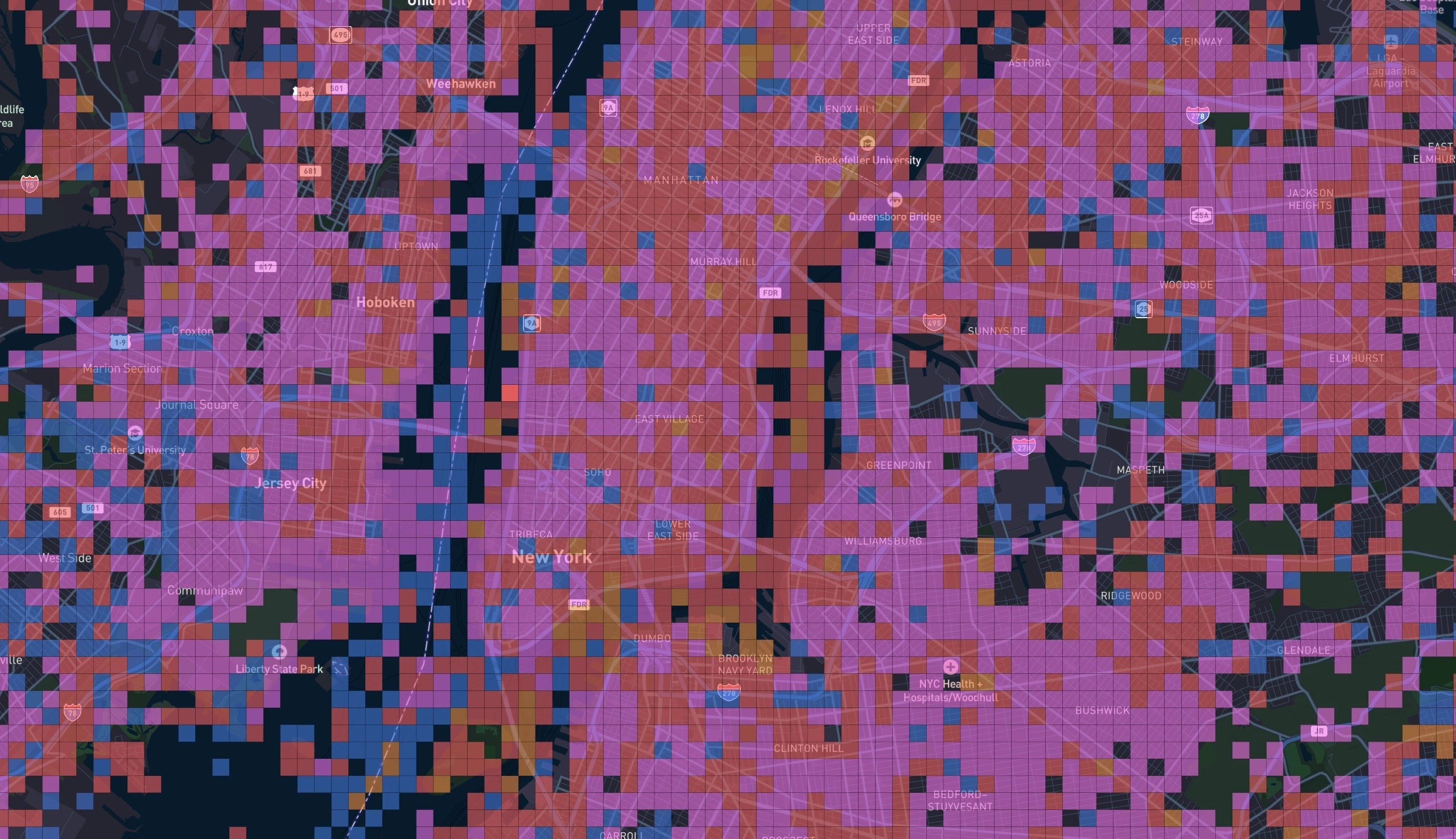 Speed Test Map best carrier color mode